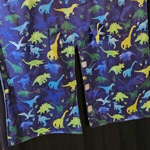 Dinosaur Themed Blue and Green Peekaboo Baby Car Seat Cover 30x40 in.